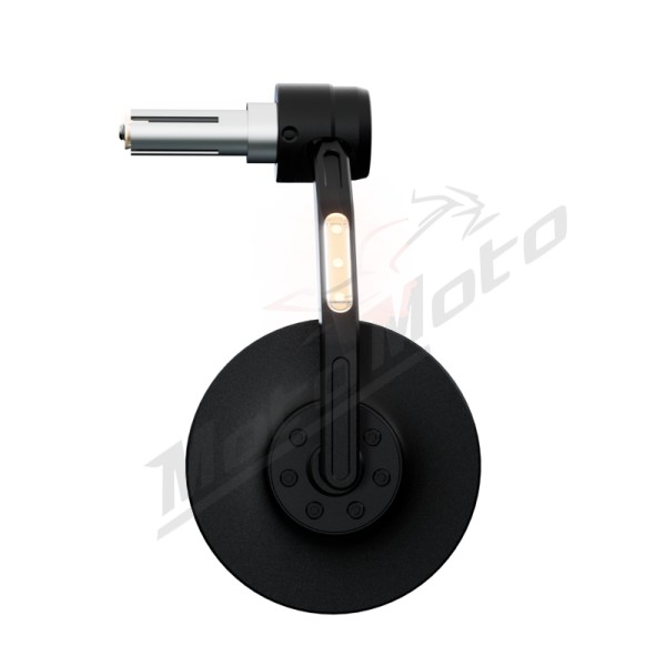 HIGHSIDER pro Bar End Mirror Conero Black Edition Black With LED Indicator Aprilia / Honda / Kawasaki / KTM / Piaggio / Suzuki / Triumph / Yamaha 125-1300cc 74-25
