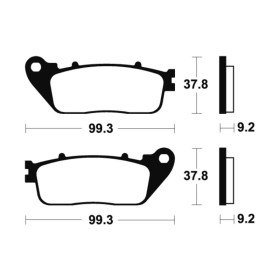 TECNIUM Street Performance Sintered Metal Brake pads - MR362 Honda CB / VFR / CBR 800-1200cc 08-24