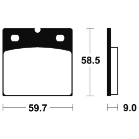 TECNIUM Street Performance Sintered Metal Brake pads - MF54 BMW R100 GS/R/RT / R80 GS/RT 85-96