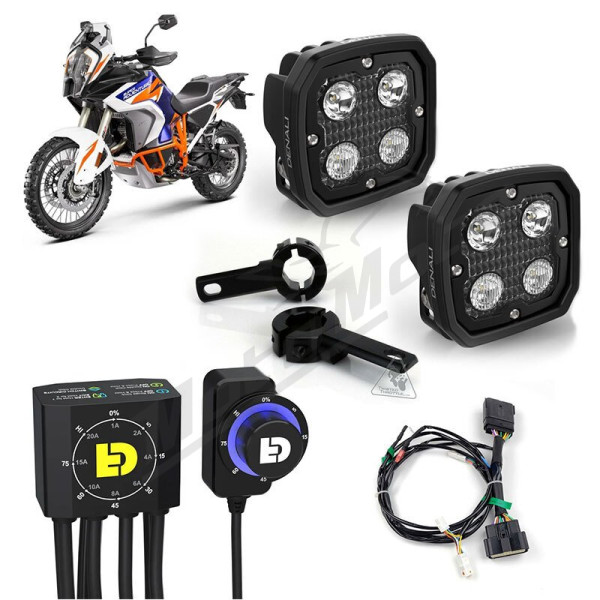 DENALI DialDim D4 Additional light kit KTM Super Adventure 1290 21-24