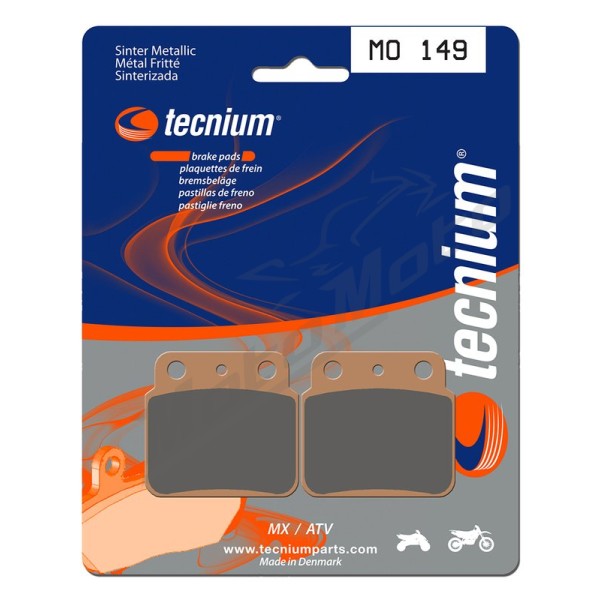 TECNIUM MX/ATV Sintered Metal Brake pads MO149 Suzuki / Hyosunh / Arctic Cat / Kawasaki 250/500 87-18