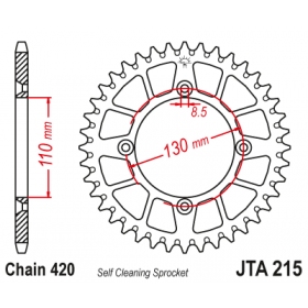 Rear sprocket ALU JTA215