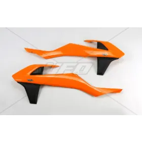 Ufo radiator panels KTM SX / SX-F / EXC 125-450cc 16-19 Orange