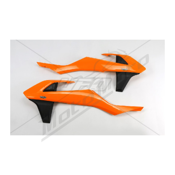 Ufo radiator panels KTM SX / SX-F / EXC 125-450cc 16-19 Orange