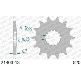 AFAM Steel Standard Front Sprocket 21403 520 13-15 teeth YAMAHA YFZ 450cc 09-20