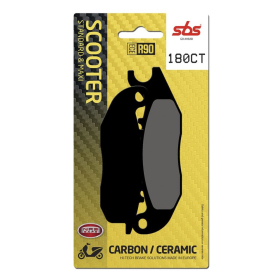 SBS CT Scooter Carbon Tech 180CT Organic Brake Pads Honda / Malaguti / Rieju 50-125cc 06-23