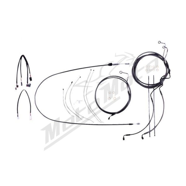 MAGNUM SHIELDING Black Pearl Handlebar Installation Kit 45.5/51cm Harley Davidson FLHTK / FLTRXS / FLTRXST / FLTRX 1750/1923 21-24