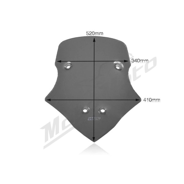 WRS Windscreen Touring Dark Smoke Ducati Multistrada V4 1200cc 21->