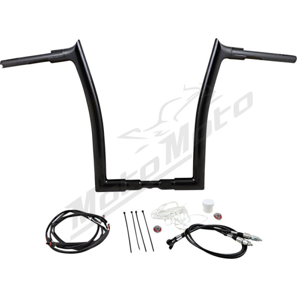FAT BAGGERS INC. PointedTop Handlebar Kit Black89x40.5cm Harley Davidson FLHR / FLHRC / FLHRXS 1690-1800 08-20