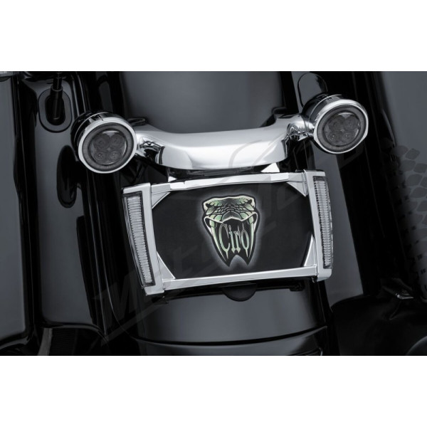 CIRO LED Lighted License Plate Frame HARLEY DAVIDSON FLHRXS / FLHX / FLHXS / FLHXSE / FLTRX / FLTRXS / FLTRXSE 1690-1923 14-24