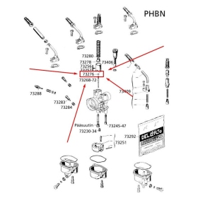 Dellorto Needle clip PHBN / PHVA