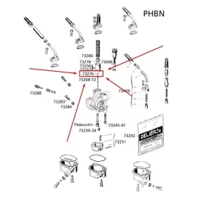 Dellorto Needle clip PHBN / PHVA