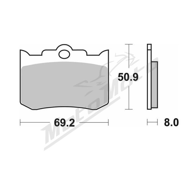 Sbs brake pads front kh216/3 street performance (excel) sinter Indian Chief / Scout / Spirit 02-04
