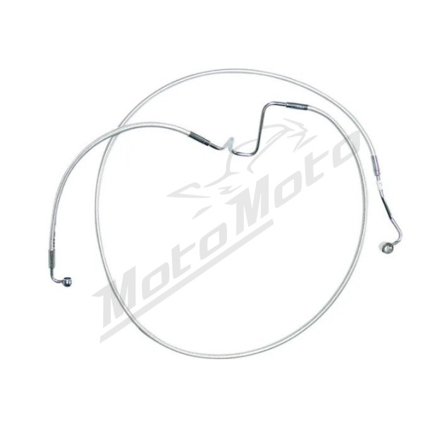 MAGNUM SHIELDING  ABS Front Lower Brake Line Kit Harley Davidson FLH / FLHRXS / FLHTCU / FLHXS / FLTRXS 1690/1977 14-24 +10.2cm