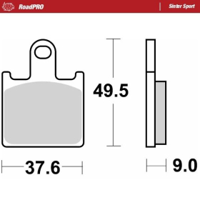 MOTO-MASTER Sinter Sport Front Brake Pads Kawasaski GTR / Z / ZX-6 / ZZR 600-1400 06-22