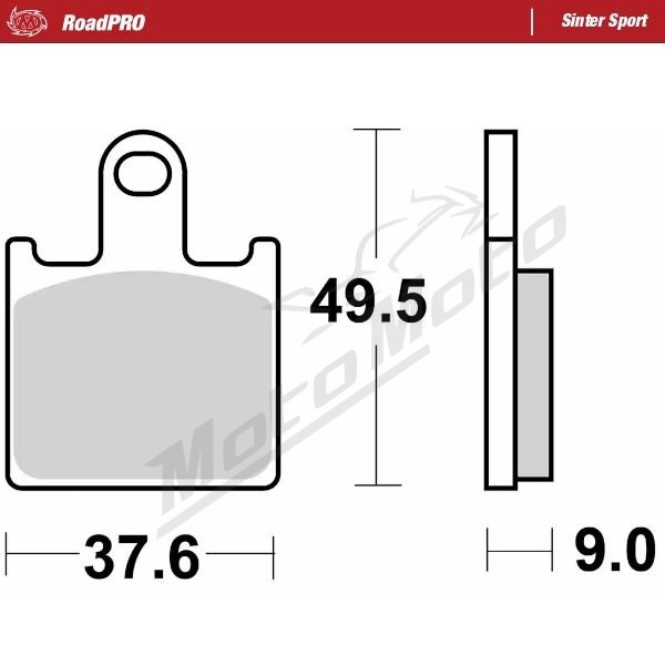 MOTO-MASTER Sinter Sport Front Brake Pads Kawasaski GTR / Z / ZX-6 / ZZR 600-1400 06-22