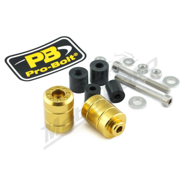 PRO BOLT Vairo antgaliai auksiniai 2vnt. APRILIA / KTM / SUZUKI / YAMAHA 125-1400cc 96-24