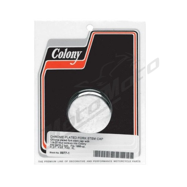 COLONY Stem Cap 1/4"-20 Harley Davidson FLS / FLST / FXDL / XLH 1200/1690 86-17