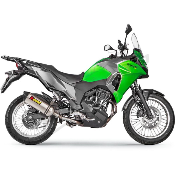 AKRAPOVIC Slip-On Line Muffler Carbon Fiber / Titanium Kawasaki KLE 300 17-20
