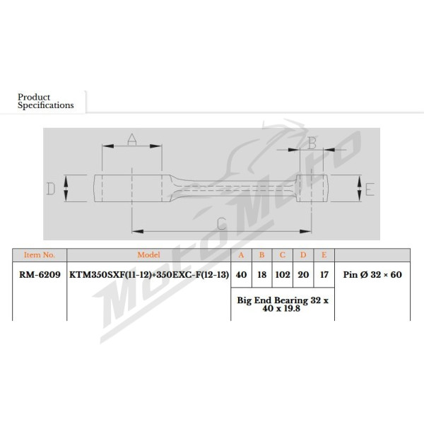 Royal Rods Švaistiklis KTM SX-F / EXC-F 350cc 11-13