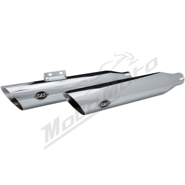 S&S CYCLE Slash Cut Race Slip-On Mufflers Harley Davidson FLFB / FLFBS 1750-1923cc 18-23