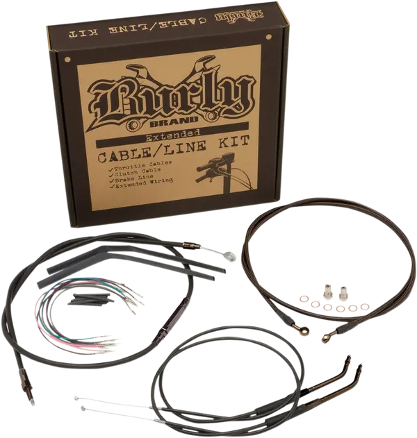 BURLY BRAND Trosų / lynų / elektros laidų prailginimo kompl. Harley Davidson FXFB / FXFBS 1750-1923cc 18-25