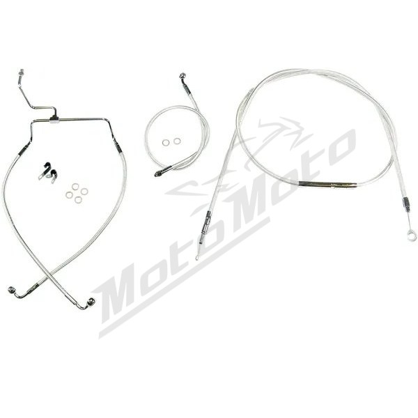 MAGNUM SHIELDING Sterling Chromite Cables / Lines Kit 25.5cm Harely Davidson FLHX 1690 14-15