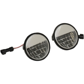 DRAG SPECIALTIES Universalūs LED artimieji žibintai 11,5 x 11,5 cm