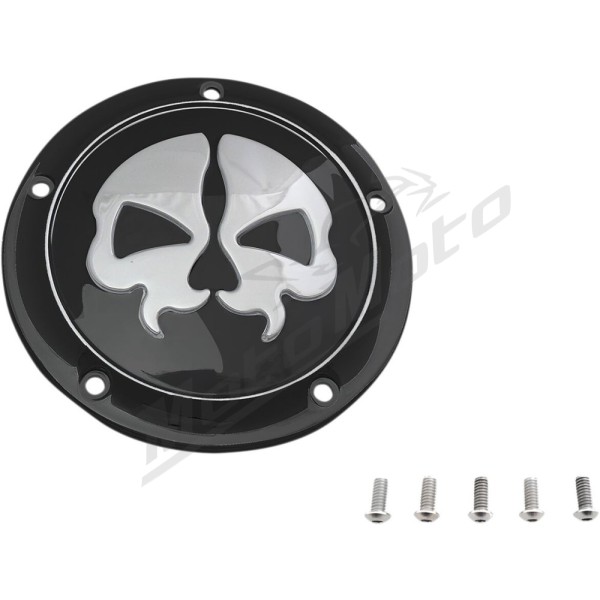 DRAG SPECIALTIES Split Skull Derby Cover Harley Davidson FLD / FLHR / FLHRC / FLHRCI / FLHRI 1450-1800cc 99-17