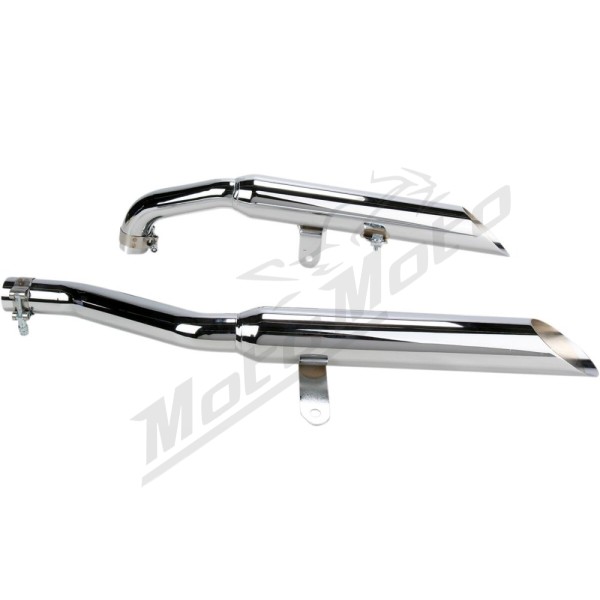 COBRA Complete Slip-On Muffler for Metric Cruisers Yamaha XV 750-1100cc 81-99
