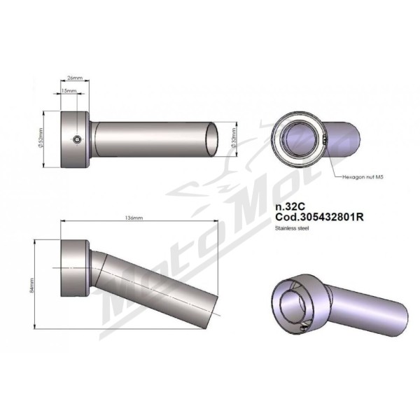 LEOVINCE DB Killer Insert HUSQVARNA ENDURO/SUPERMOTO 701 16-18