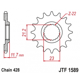 Front sprocket JTF1589