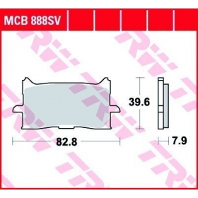 STABDŽIŲ TRINKELĖS TRW MCB888SV ROUTE