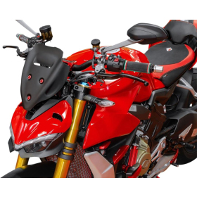 WRS SPORT PLUS Windscreen Matt Black Ducati Streetfighter V4 1100cc 20-22