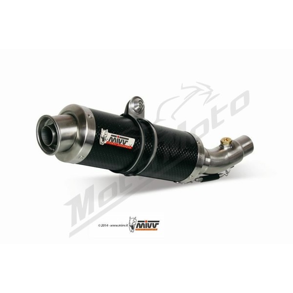 MIVV GP Carbon Double Slip-On Kawasaki Z 1000 07-09