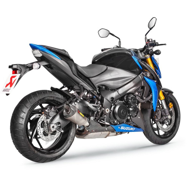 AKRAPOVIC Slip-On Line Muffler Titanium / Carbon Fiber Suzuki GSX-S 1000 15-20