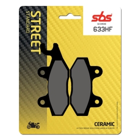Sbs stabdžių trinkelės 633HF keraminės TRIUMPH / YAMAHA