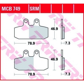 BRAKE PADS TRW MCB749SRM