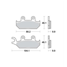 BRAKE PADS FERODO FDB737P / MCB627 STANDARD PLATINUM