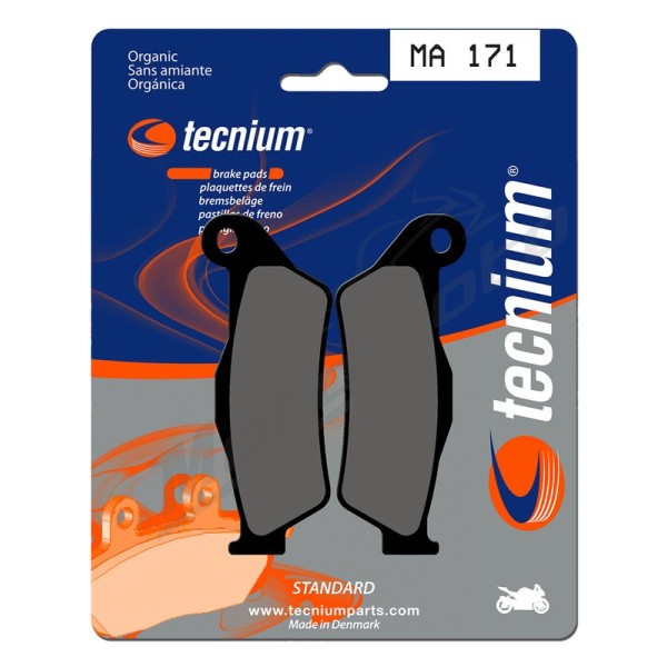 TECNIUM Street Organic Brake pads MA171 Royal / Aprilia / Yamaha / Husqvarna / Suzuki 125/500 98-24