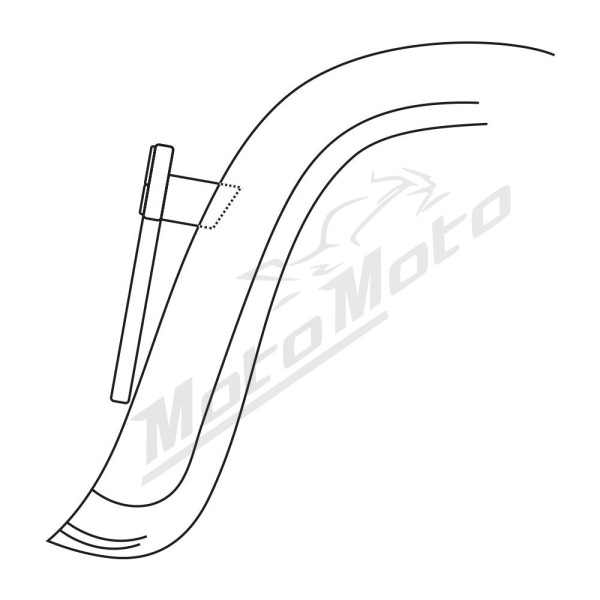 HEINZ BIKES License Plate Mount Adapter Cubes Harley Davidson FLHR / FLHX / FLTRX / FLTRXS / FLTR 1584/1977 09-24