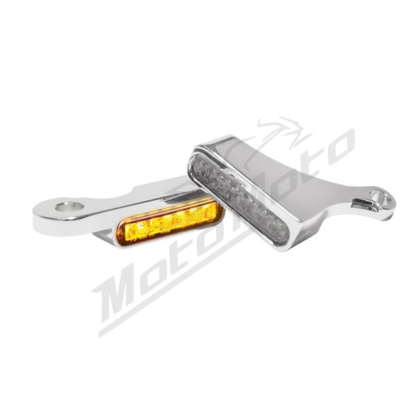 HEINZ BIKES Posūkiai ant vairo chromuoti Harley Davidson FLDE / FLHC / FLSTC / FLSTF / FXST / FXSB / XL 1200/1868 15-24