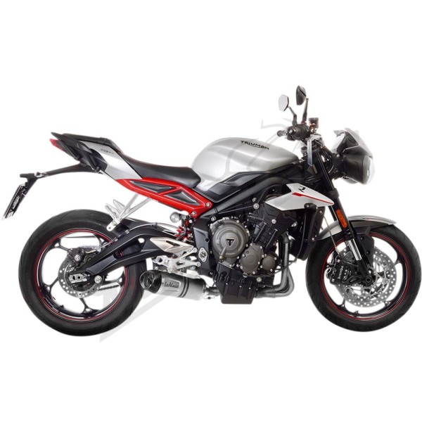 LEOVINCE LV One Evo Slip-On Muffler TRIUMPH STREET TRIPLE 660-765 17-23