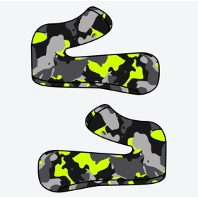 Airoh Aviator 3 Washable cheek pads camo grey/yellow S