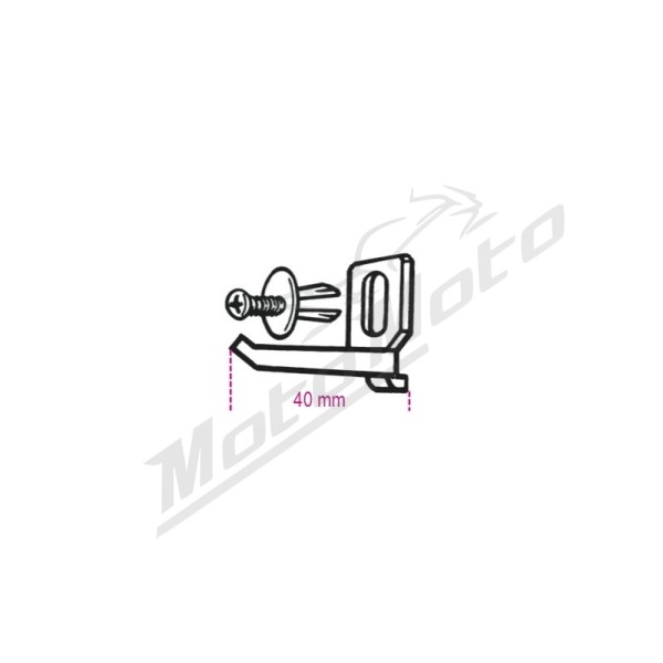 BETA Hook + Screws Kit for Shop Furniture 40mm