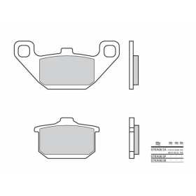 BREMBO Street Sintered stabdžių trinkelės priekinės KAWASAKI ELIMINATOR / GPZ / GT / GTR / VOYAGER / VULCAN / ZL / ZN 250-1500cc 1983-2009