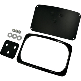 DRAG SPECIALTIES Small Radius Three-Bolt Style License Plate Mount Assembly 100x180mm
