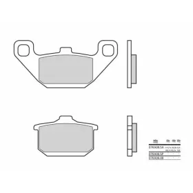 BREMBO Street Sintered stabdžių trinkelės priekinės KAWASAKI ELIMINATOR / GPZ / GT / GTR / VOYAGER / VULCAN / ZL / ZN 250-1500cc 1983-2009