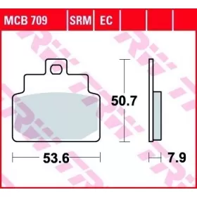 BRAKE PADS TRW MCB709 STANDARD