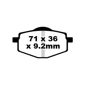 EBC SFA Brake Pads ITALJET / MALAGUTI / MBK / SACHS / SFM / YAMAHA 50-160cc 96-14